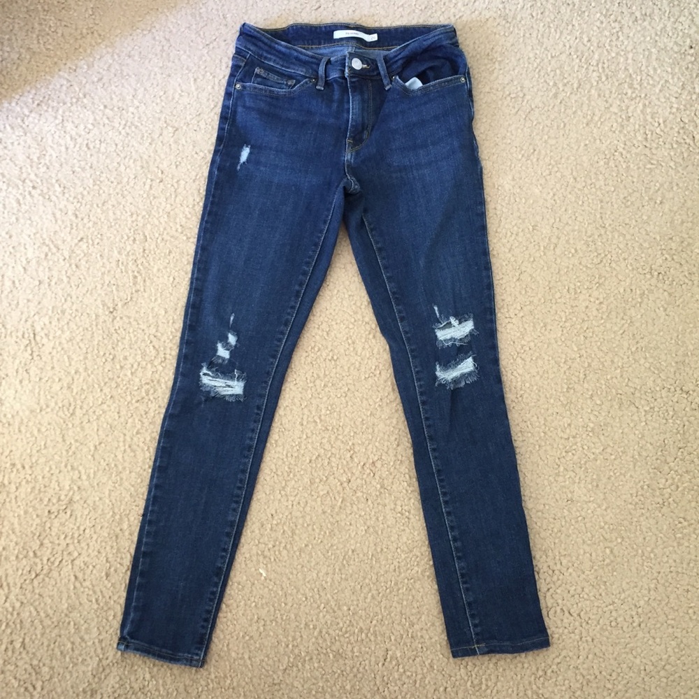NWOT Women’s Levi’s Ripped Denim Skinny Jeans